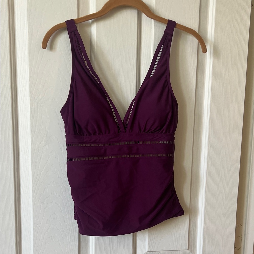 Cupshe Deep Plum One-Piece Swimsuit